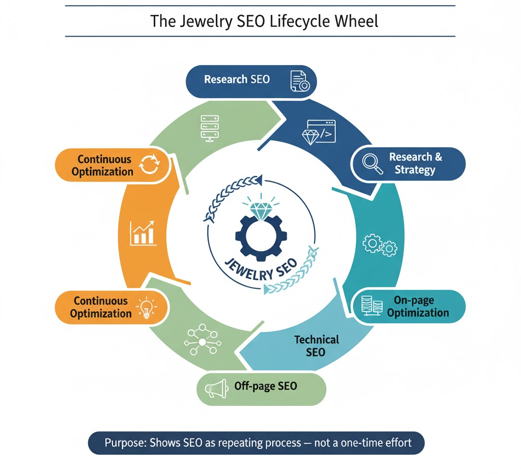 SEO Lifecycle for Jewelry Businesses -Proper Step By step