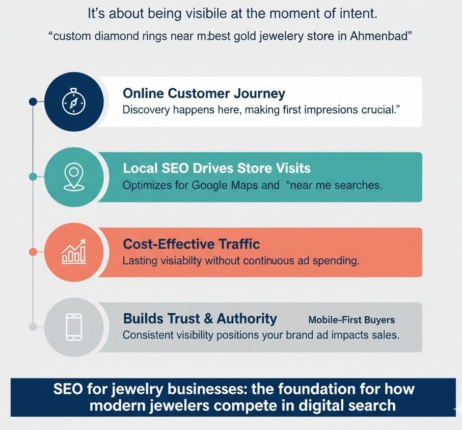 Why SEO is essential for jewelry businesses and long-term business growth.