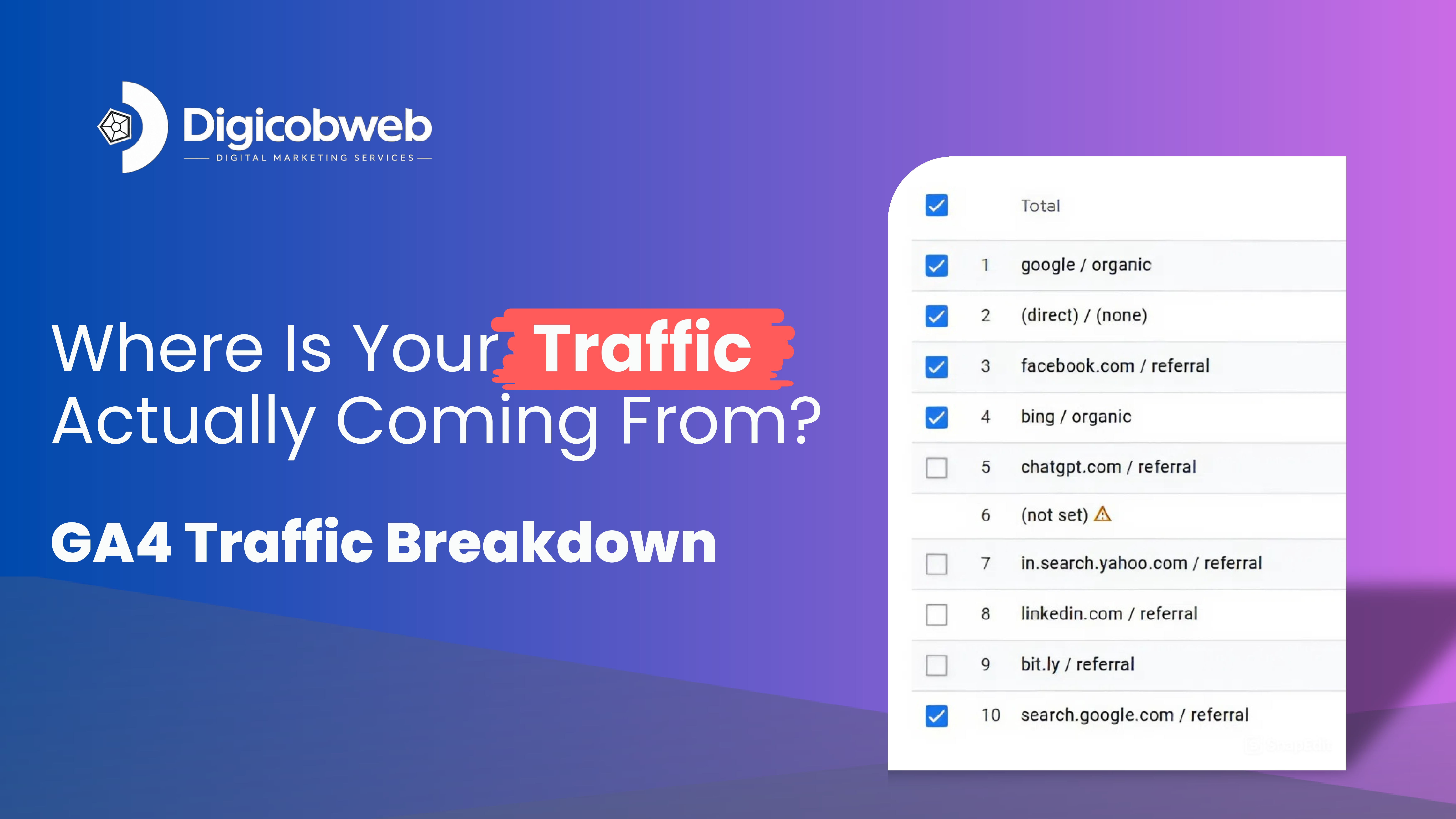 Where Is Your Traffic Actually Coming From? GA4 Traffic Breakdown