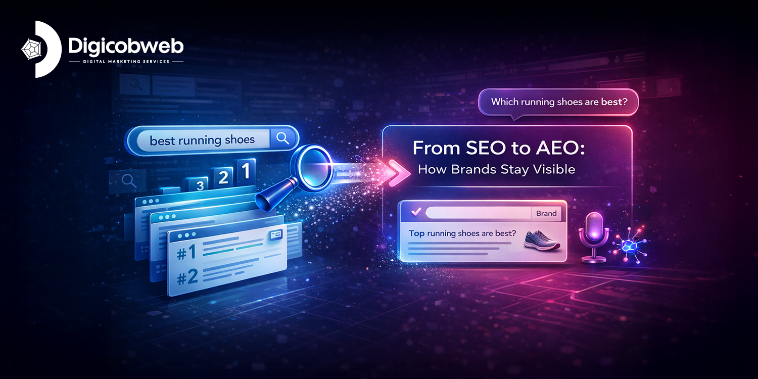 Illustration of Answer Engine Optimization for marketers