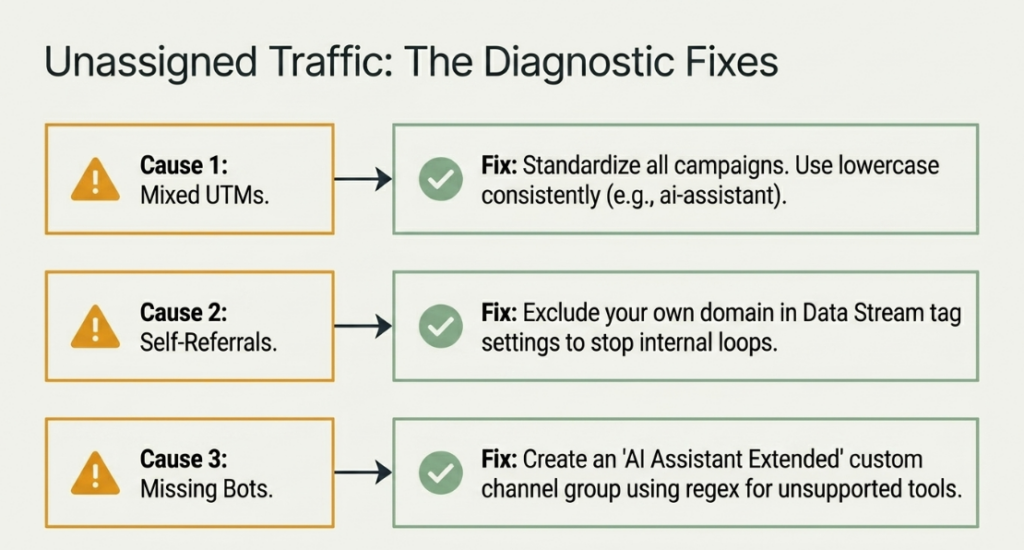 Unassigned traffic and Fixes

