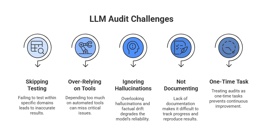  Image showing LLM Audit Challenges
