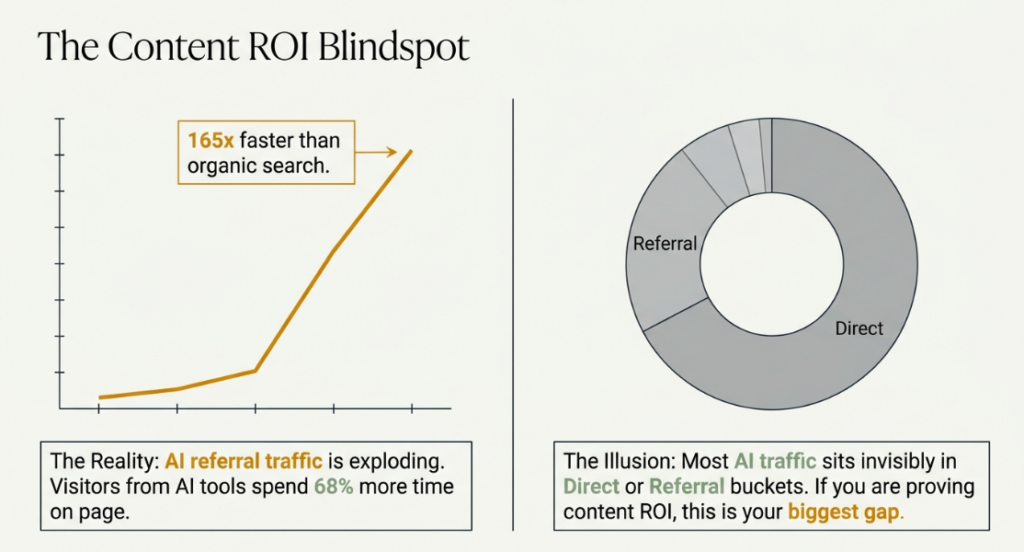Referral traffic growing 165x faster than organic search
